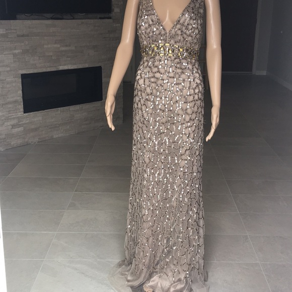 Alberto Makali Long Gown Cover Beading - Picture 3 of 10